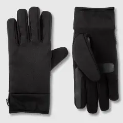 Isotoner Men's Handwear Tech Stretch Fleece Palm Gloves