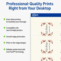 Avery Rounded Slot Tags, 1-1/2" x 2-1/2", Matte Ivory, 100 Total