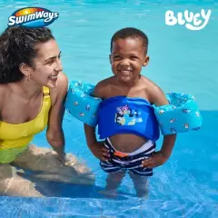 Swimways Bluey Swim Trainer Life Jacket: Buckle Closure & Polyethylene Material