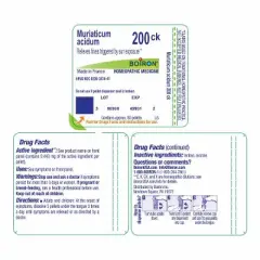 Muriaticum Acidum 200CK by Boiron Homeopathic Single Medicine For First Aid  -  80 Pellet