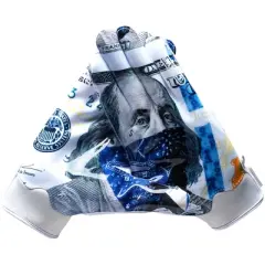 Battle Sports "Blue Strips" Battle Receiver Football Gloves