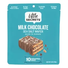 Little Secrets Milk Chocolate Sea Salt Wafer Wrapped Minis - Case of 6/3.5 oz