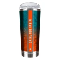 NFL Miami Dolphins 18oz Geometric Travel Tumbler
