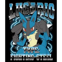 Boy's Pokemon Lucario Type: Fighting-Steel T-Shirt