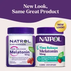 Natrol 10mg Melatonin Time Release Gummies - 55ct