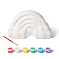 Paint-Your-Own Ceramic Rainbow Kit - Mondo Llama&trade;: Painting Kit for Kids, Includes Brush & Paint, Ages 8+