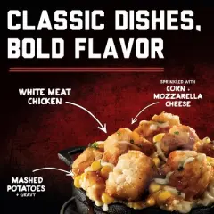 Banquet Mega Bowls Frozen Country Fried Chicken - 14oz