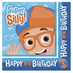 Treasures Gifted Blippi Napkins - Blippi Party Supplies - 16 Pack