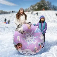 GoFloats 44 Inch Winter Snow Tube - Disney Frozen - The Ultimate Sled and Toboggan