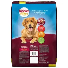 Kibbles 'n Bits Bistro Beef, Spring Vegetable & Apple Flavors Adult Complete & Balanced Dry Dog Food - 16 lbs