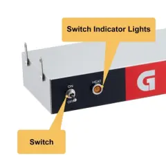 Commerical Food Warmer Lamp, Strip Food Heat Station  with Chain and Us Plug, 110v
