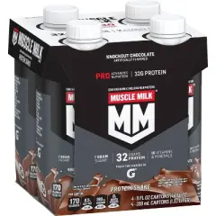 Muscle Milk Pro Series Protein Shake - Knockout Chocolate - 11 fl oz/4pk