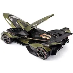 Lamborghini V12 Vision Gran Turismo Matt Green Metallic 1/18 Diecast Model Car by Maisto