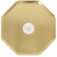 Meri Meri Gold Dinner Plates (Pack of 8)