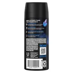 Axe Blue Lavender 72-Hour Premium Body Spray Mint + Amber - Aluminum-Free 4oz
