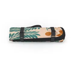 Jessica Molina Sleepy Armadillo Burnt Orange Picnic Blanket - Deny Designs