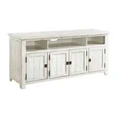 Nantucket 65" Solid Wood TV Stand Antique White - Martin Svensson Home