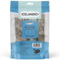 Icelandic+ Cod Skin 5" Short Hand Wrapped Dog Chew Stick, 3-Pack, 3.8-oz Bag