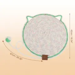 Unique Bargains Cat Scratcher Mat with A Cat Ball