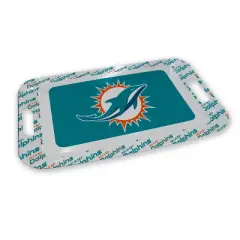 NFL Miami Dolphins Repeat Logo Party Serving Tray