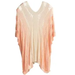 Shiraleah Coco Pink Ombre Crochet Swim Cover-Up