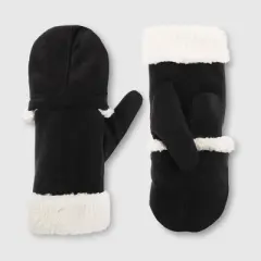Isotoner Adult Recycled Microsuede Flip Top Mittens