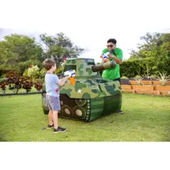 Dazmers Inflatable Army Tank - Green