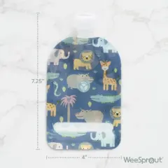 WeeSprout Double Zipper Reusable Food Pouches for Babies & Toddlers, 6-Pack