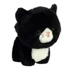 Aurora Teddy Pets 7" Tuxedo Cat Black Stuffed Animal