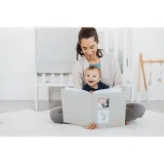 Pearhead Baby Linen Memory Book - Ivory