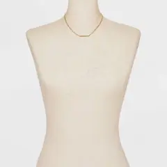 Curved Bar Short Necklace - A New Day&trade; Gold