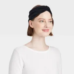 Suede Jersey Wide Headwrap - Universal Thread&trade; Black