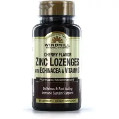 Windmill Zinc Lozenges Vitamin C & Echinacea, 60 ct
