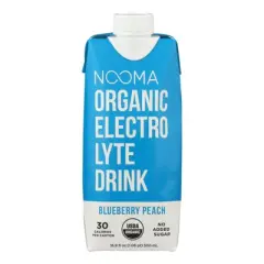 Nooma Organic Blueberry Peach Electrolyte Drink - Case of 12/16.9 oz
