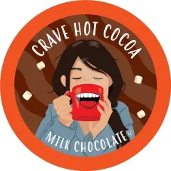 Crave Beverages Hot Chocolate Flavored Pods,Keurig 2.0, Milk Chocolate, 40 Count