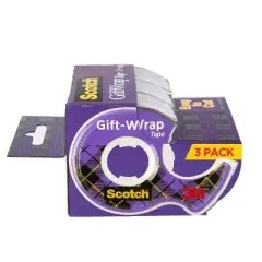 Scotch Gift Wrap Tape with Dispensers 3pk