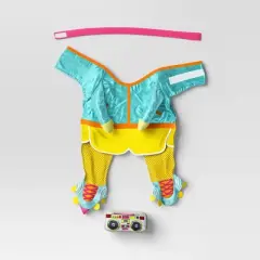 Halloween Retro Skater Dog and Cat Frontal Costume with Boombox Toy - Hyde and EEK! Boutique&trade;