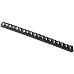 Fellowes Plastic Comb Bindings 5/8" Diameter 120 Sheet Capacity Black 100 Combs/Pack 52327