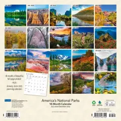 Plato 2023-2024 Wall Calendar 12"x12" America's National Parks