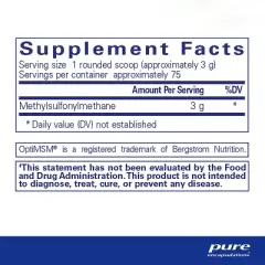 Pure Encapsulations MSM Powder - Hypoallergenic Supplement Supports Joint, Immune, and Respiratory Health - 8 Ounces