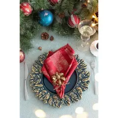 8 Pack Plastic Charger Plate, D14in