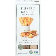 Rustic Bakery Flatbread Olive Oil & Sel Gris - Case of 12 - 6 oz