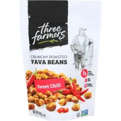 Three Farmers Food Inc Beans Roasted Fava Sweet Chili - Case of 6 - 5 oz