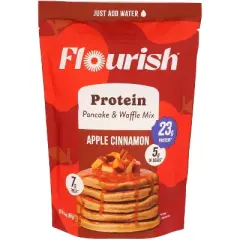 Flourish - Apple Cinnamon Protein Pancake Mix- Case of 8 - 16 oz