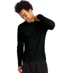 Hanes Sport Cool DRI Men's Performance Long Sleeve T-Shirt, Value 4-Pack
