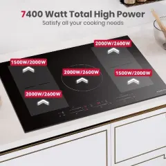 GASLAND 30" 5-Burner Flex Zone Induction Cooktop,240V, IH77BFH