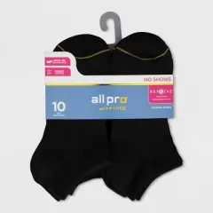 All Pro by Gold Toe Women's Lightweight 10pk No Show Athletic Socks - 4-10
