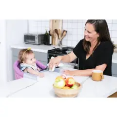Inglesina - Fast Table Chair with Fast Tray: Hook On Portable High Chair for Babies and Toddlers - Includes Snap On Tray, Navy