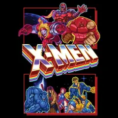 Men's Marvel X-Men Arcade Crew  T-Shirt - Black - 4X Big Tall