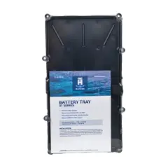 T-H Marine Narrow Battery Tray Holder - Space Saving Design for Group 29 and 31 Batteries - Boat and RV - Model NBH31PDP.